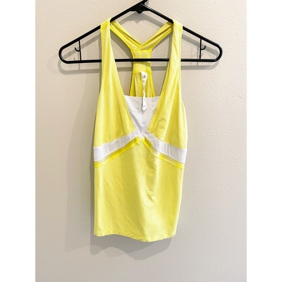 Lululemon racerback workout tank yellow size 6 - Picture 1 of 6